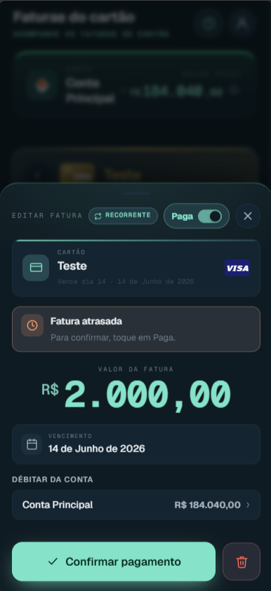 Pagar fatura