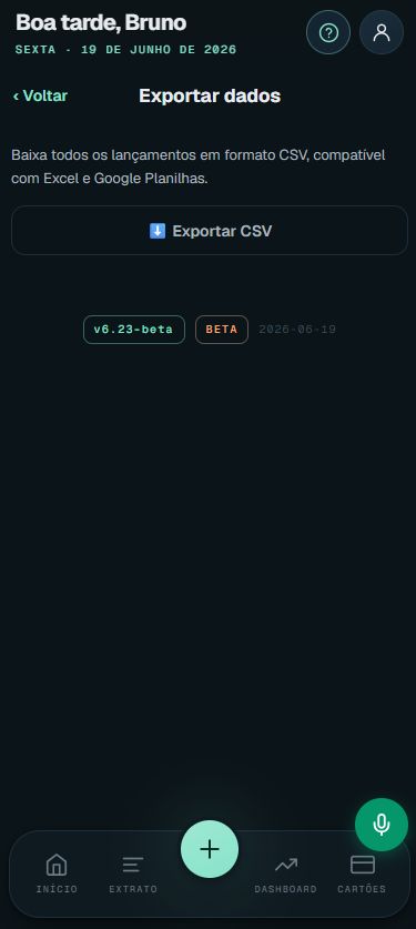 Exportar dados CSV