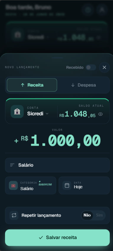 Confirmar lançamento