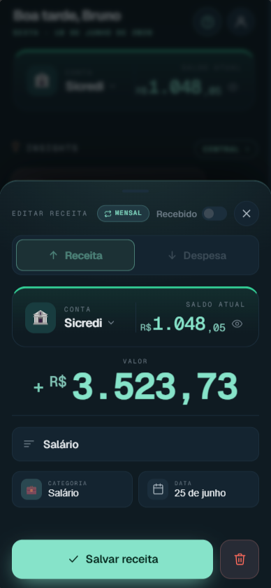 Editar lançamento