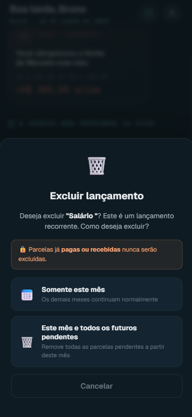 Encerrar recorrência